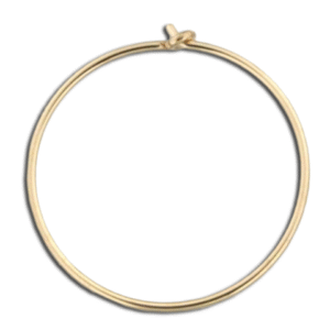 Mark Steel Wire Hoop Earrings