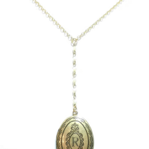 Initial Locket Necklace
