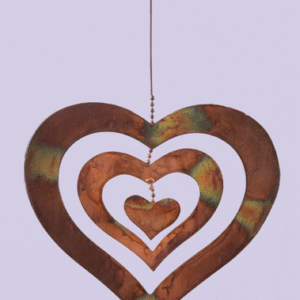 Triple Spinning Heart Ornament