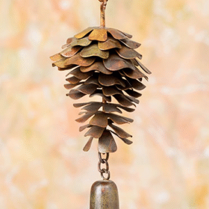 Pine Cone w/Bell Ornament