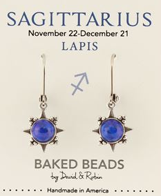 Baked Beads Zodiac Earrings